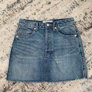 Free People Denim Mini Skirt